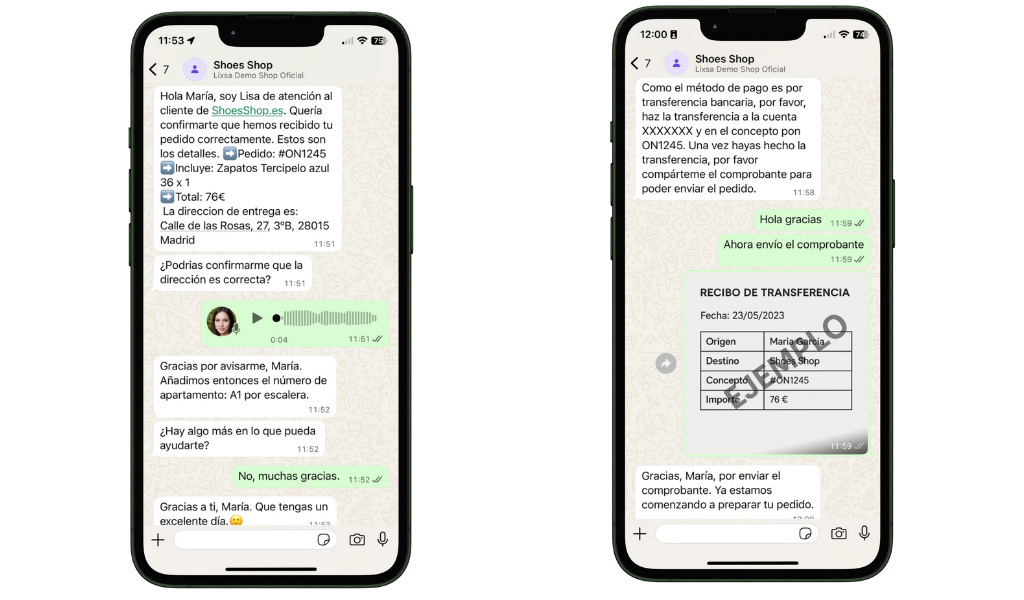 Mensajes Post Compra WhatsApp Lixsa