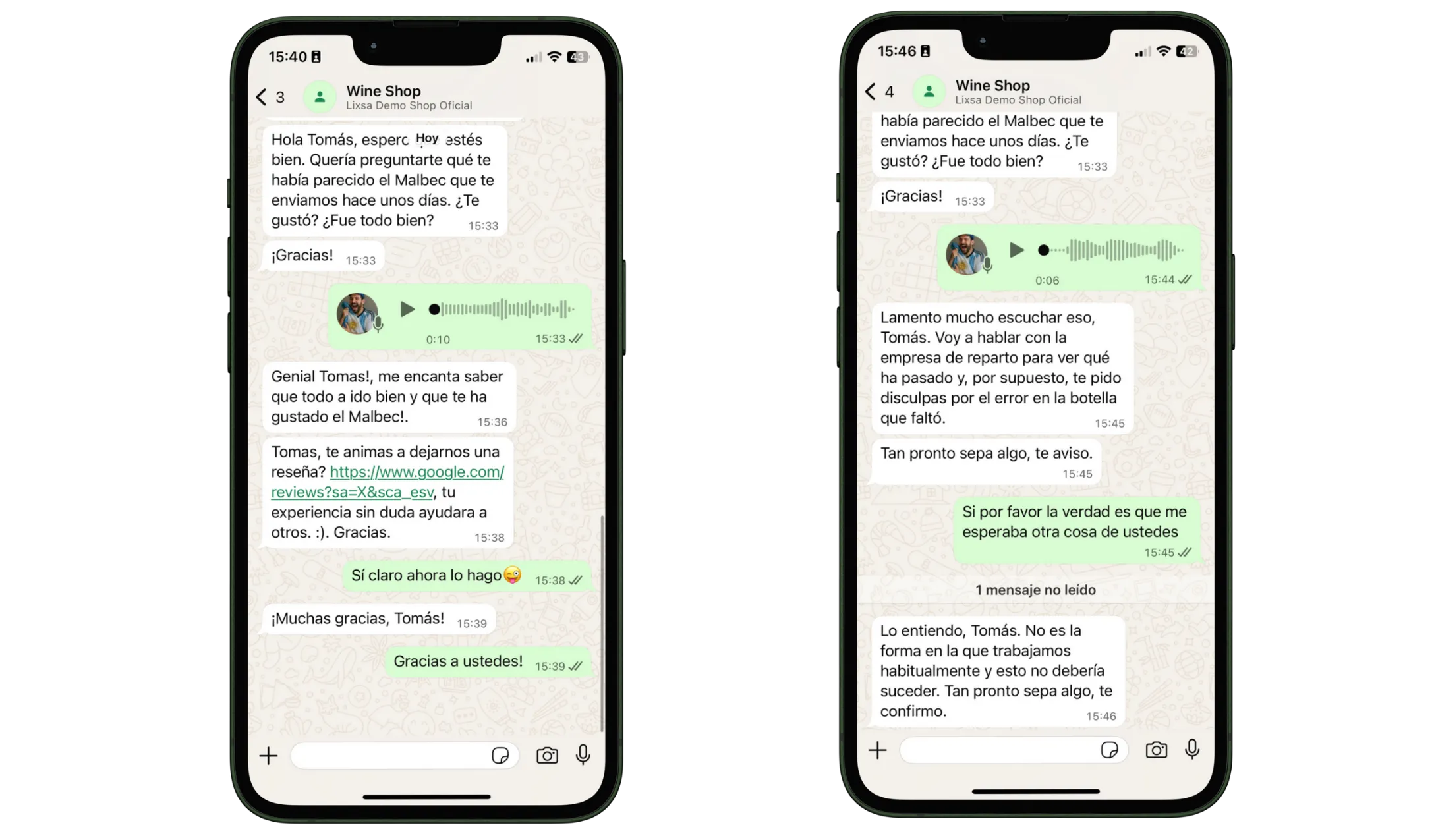 Solicitud de Reseñas Inteligentes