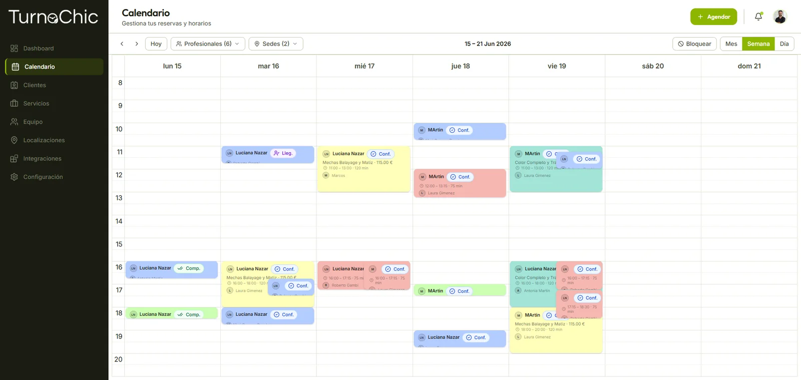 Real-Time Synced Calendar